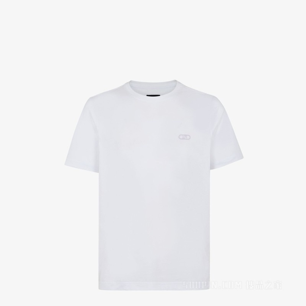 Fendi Men’s White Tee - Size S
